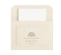 Personalised Pregnancy Document Folder | Our Little Rainbow Baby Folder A4 | Pregnancy After Loss Keepsake | Felt Medical & Maternity Organiser | Custom Baby Name & Due Date