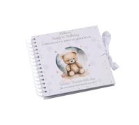 Personalised Pregnancy Journal and First Year Baby Keepsake Record Book With Teddy