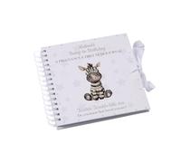 Personalised Pregnancy Journal and First Year Baby Keepsake Record Book With Zebra