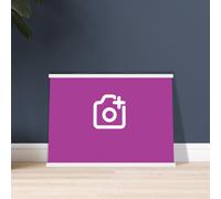 Personalised Premium Matte Paper Poster with Hanger, 50x70 cm / 20x28″ / Horizontal - White wall hanger
