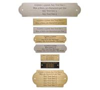 Personalised Premium Quality Acrylic Custom Name Engraved Brass/Silver Finish