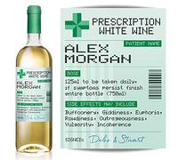 Personalised Prescription Wine, Gin, Vodka, Whisky, Rum Label - Fun Gift or Birthday idea