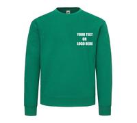 Personalised Printed Fruit of the Loom Supercotton Sweatshirt Work Wear Casual