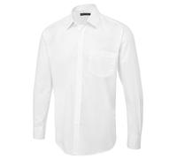 Personalised Printed Men's Long Sleeve Poplin Shirt Formal Business Work UC713