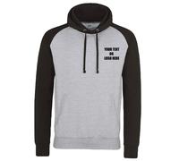 Personalised Printed Text AWDis Just Hoods unisex Baseball Hoodie Sports Casual