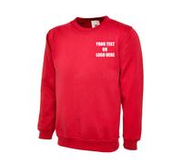 Personalised Printed Unisex Heavyweight Sweatshirt Your Text Work Out Sports Gym