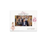 Personalised Prom Night Photo Frame, White Wooden, 6" x 4", Year 6 Celebration, Portrait or Landscape