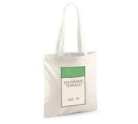Personalised Property Board Game Cotton Tote Bag Long Handle Shopper | 10 litres | 42 x 38 cm | open top | 67cm straps | printed to order in the UK