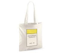 Personalised Property Board Game Cotton Tote Bag Long Handle Shopper | 10 litres | 42 x 38 cm | open top | 67cm straps | printed to order in the UK