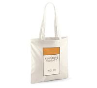 Personalised Property Board Game Cotton Tote Bag Long Handle Shopper | 10 litres | 42 x 38 cm | open top | 67cm straps | printed to order in the UK