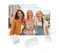 Personalised Puzzle Building Block Puzzles Picture Block Jigsaw Personalised Jigsaw Photo Building Brick Puzzle frame Gift for Women Men, Customised Gifts DIY Anniversary Birthday Wedding (Horizontal)