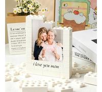 Personalised Puzzle Building Block Puzzles Picture Block Jigsaw Puzzle, Customised Photo Building Blocks Gifts for Christmas Birthday Wedding Home Decor(Vertical rectangle)