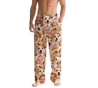 Personalised Pyjamas with Face Photos Personalised PJ Bottoms Men Women, Personalised Photo Pyjamas, Mens Pyjama Bottoms, Matching PJS for Couples, Personalised Gifts, for Boyfriend Family Friends (G)