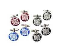 Personalised QR Code Cufflinks | Custom Link to Website, Social Media & Digital Card | Unique Tech Networking Gift for Men | Business & Groomsmen Accessory