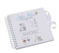 Personalised Rabbit Baby Boy Scrapbook Photo album