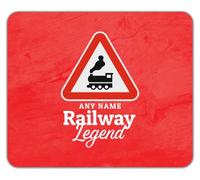 Personalised Railway Legend Model Train Sets Mouse Mat Pad 24cm x 19cm