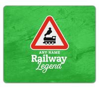 Personalised Railway Legend Model Train Sets Mouse Mat Pad 24cm x 19cm