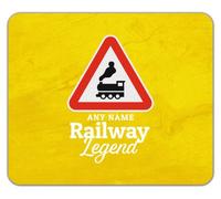 Personalised Railway Legend Model Train Sets Mouse Mat Pad 24cm x 19cm