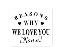 Personalised Reasons Why We Love You Sticker | Memory Jar Sticker | Custom Name Gift | Mum - Dad - Nanny Gift | DIY Love Jar Decal