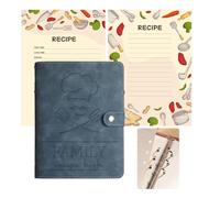 Personalised Recipe Book, Custom Recipe Journal, Recipe Book to Write Your Own Recipes, Simplified Blank Recipe Book to Organize Your Recipes, Ring Binder