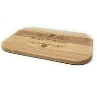 Personalised Rectangular Hevea Wood Chopping Board Wedding Birthday Kitchen Gift