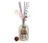 Personalised Reed Diffuser, Coconut and Lime Scent, 220ml, Gift for Teachers (Floral Books)