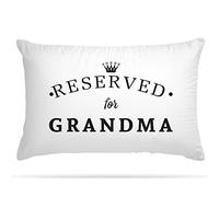 Personalised Reserved For Any Name Pillow Cover Printed Home Decor Gift For Mothers Day - Fathers Day - Grandad - Nanny - Birthday - Wedding or Costume Reserved Name Present