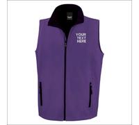 Personalised Result Core Printable Soft Shell Bodywarmer Embroidered Mens Gilet