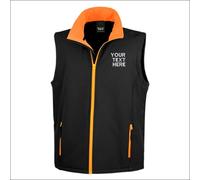 Personalised Result Core Printable Soft Shell Bodywarmer Embroidered Mens Gilet