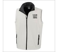 Personalised Result Core Printable Soft Shell Bodywarmer Embroidered Mens Gilet