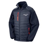Personalised Result Embroidered Compass Padded Softshell Jacket Workwear Unisex