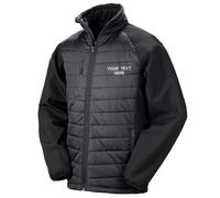 Personalised Result Embroidered Compass Padded Softshell Jacket Workwear Unisex
