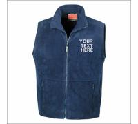 Personalised Result Men Polar Therm Fleece Bodywarmer Workwear Embroidered Gilet
