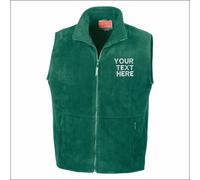 Personalised Result Men Polar Therm Fleece Bodywarmer Workwear Embroidered Gilet