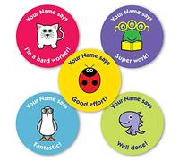 Personalised Reward Stickers for Teachers, TA's and Parents. Your Name says - Mixed Images and captions Designed for General Reward and Praise from The Sticker Factory
