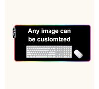 Personalised RGB Mouse Mat Photo Mouse Mat for Family Friends Lovers Couple Soft Comfortable and Stylish Use with all Mouse types Home Office Fathers Day Present (800 * 300 * 4)