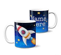 Personalised Rocket Ship Mug Childrens Space Cup Planets Kids Birthday Gift KSP212