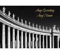 Personalised Rome City Greeting Card (Birthday, Christmas, Any Occasion) - Custom Card for Him or Her Male Female Family Kids Boys Girls any Age