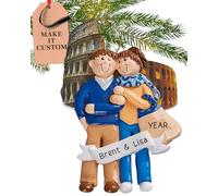 Personalised Rome Italy Ornament 2025 - Fast & Free 24h Customisation - Couple Christmas Ornaments for Tree - Custom Gift Wrapped Travel Souvenir Keepsake for Honeymooners, Travelers, Holidaymakers