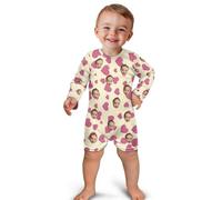 Personalised Romper Suit, Custom Baby Romper, Customised Your Own Photo Text Face, Soft Cotton Baby Boy & Girl Short Sleeve Newborn Romper, 0 to 24 Months, Piece Unisex