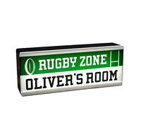 Personalised Room Light Rugby - LED Rugby Fan Light Up Room Sign - Custom Rugby Gift - Kids Custom Name Night Light