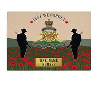 Personalised Royal Artillery Chopping Board Military Worktop Saver Gift VPCH29