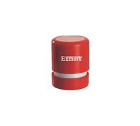 Personalised Rubber Stamp SELF Inking Business/Name/Logo/Post Code Address (25mm x 25mm- R Logo, Black)