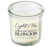 Personalised Rude Gift for Boyfriend Or Husband Funny Scented Candle in A Jar Custom Gift Message for Him Mens Candles Humorous Novelty Present Couples Birthday Christmas Valentines (Small)