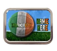 Personalised Rugby Ireland Sh139 2oz Tobacco Tin | Baccy Storage | Pill Box | Cigarette Rolling Stash Can