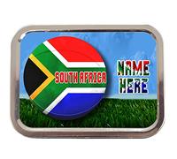 Personalised Rugby South Africa Sh241 2oz Tobacco Tin | Baccy Storage | Pill Box | Cigarette Rolling Stash Can