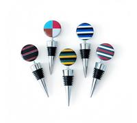 Personalised Rugby Team Colours Wine Bottle Stopper | Custom Club Colours | Durable Zinc Alloy & Silicone | Unique Gift for Rugby Fans, Players & Coaches