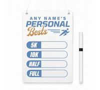 Personalised Running Personal Best Tracker | Custom PB Display Board | 5K | 10K | Half Marathon | Full Marathon Tracker | Runner Gift