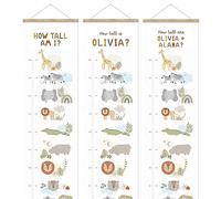 Personalised Safari Themed Children's Height Chart, Safari Animals, Growth Chart, Kids Decor, Great Baby/Kids Gift