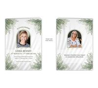 Personalised Sage Green Eucalyptus Funeral Order of Service 4 Page Memorial Programs for Men & Women (10)